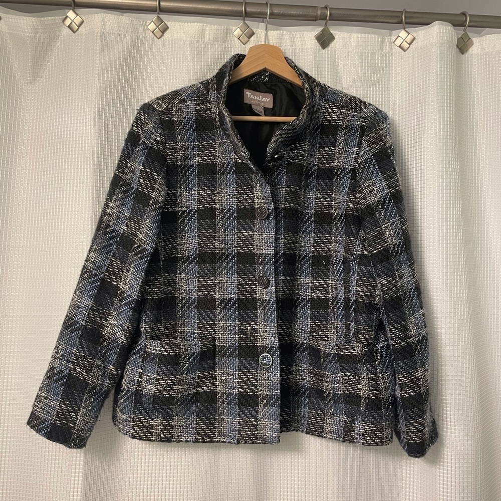 Nygard jacket with silver thread detail
